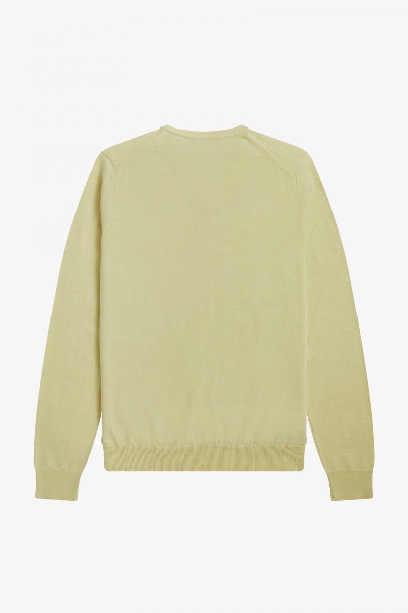 Green Fred Perry Classic V-Neck Jumper Men's Knitwear | PH 1295XYUF